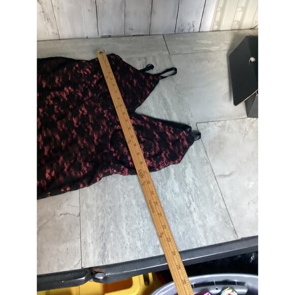 Dots Women Black and Burgundy Lace Top Camisole Plus Size 2X - Picture 7 of 7